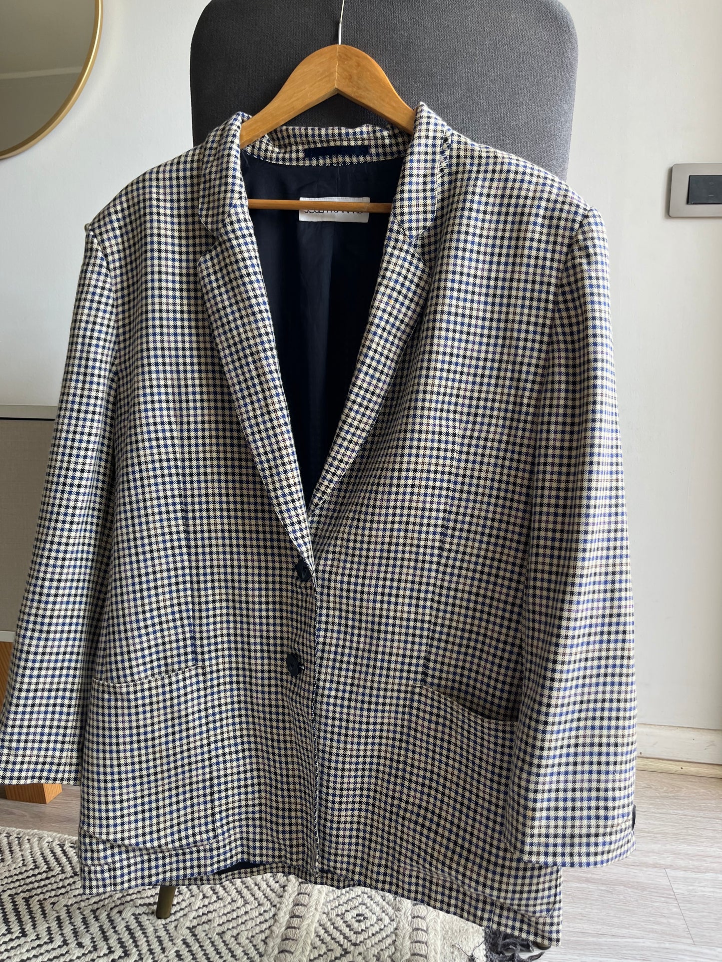Blazer cuadrillé XL